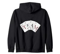 Quattro assi giocando a carte da gioco poker bridge spades Felpa con Cappuccio