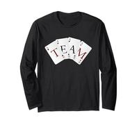 Quattro assi giocando a carte da gioco poker bridge spades Maglia a Manica