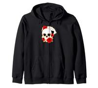 Quattro Assi Skull Roses Poker Gioco D'Azzardo Card Art Felpa con Cappuccio