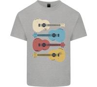 Quattro Chitarre Ukulele Maglietta Bambini Ragazzi Ragazze