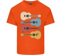 Quattro Chitarre Ukulele Maglietta Bambini Ragazzi Ragazze