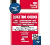Quattro codici. Civile e di procedura civile, penale e di procedu
