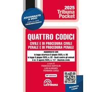 Quattro codici. Civile e di procedura civile, penale e di procedu
