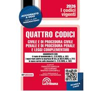 Quattro codici. Civile e di procedura civile, penale e di procedura penale...