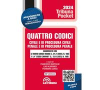 QUATTRO CODICI - CIVILE E DI PROCEDURA CIVILE - PENALE E DI PROCEDURA PENALE -