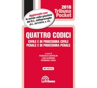 Quattro codici. Civile e di procedura civile, penale e di procedura penale...