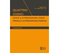 Quattro codici. Civile e di procedura civile, penale e di procedura penale...