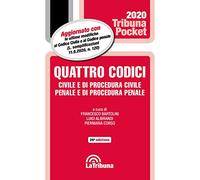 Quattro codici. Civile e di procedura civile, penale e di procedura penale