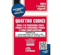 QUATTRO CODICI - CIVILE E DI PROCEDURA CIVILE - PENALE E DI PROCEDURA PENALE -