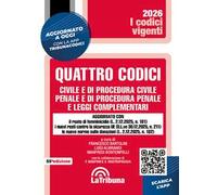 Quattro codici. Civile e di procedura civile, penale e di procedura penale e leggi complementari