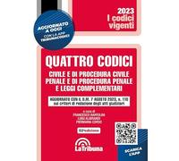 Quattro codici. Civile e di procedura civile, penale e di procedura penale...