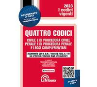 Quattro codici. Civile e di procedura civile, penale e di procedura penale...