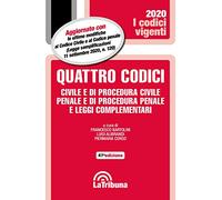 Quattro codici. Civile e di procedura civile, penale e di procedura penale e leggi complementari 2020