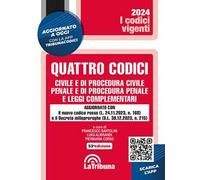 QUATTRO CODICI - CIVILE E DI PROCEDURA CIVILE - PENALE E DI PROCEDURA PENALE -