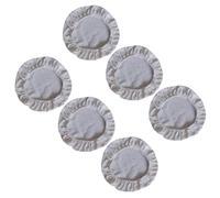 Quattro coperture riutilizzabili per ciotole in cotone biologico non trattato, design elastico, ideali per ciotole da piccole a grandi dimensioni da 14 a 20 cm, traspiranti