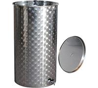 Quattro Effe Serbatoio Contenitore Inox per Vino con Galleggiante Olio da 50 a 1000 lt (400)