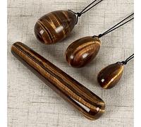 Quattro in Uno Pietra di Cristallo in Polvere Yoni Uovo di Giada Lady Kegel Apparecchio for Il Fitness Palla di Serraggio Muscolare Massaggiatore di Giada Kegel,Occhio di Tigre Collezioni di casa