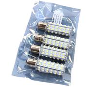 Quattro lampadine BA15s 66 LED di ricambio per 1141 rimorchio camper interno ...