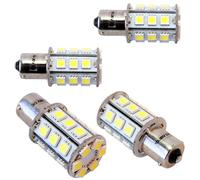 Quattro lampadine di ricambio BA15s 24 LED per interni/portico 1141 Casita Rv