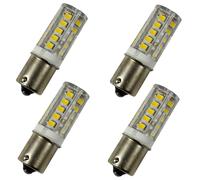 Quattro lampadine LED bianche BA15s per interni camper 1141, 1156