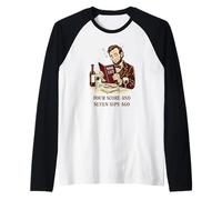 Quattro punteggi e Sette sorsi Fa Divertente Vino Abe Lincoln Maglia con Maniche Raglan
