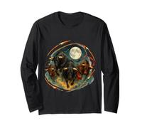 Quattro Tori Luna 4 Toros Valor Strano Meme maledetto Maglia a Manica
