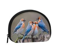 Quattro Uccelli Mini Borsa di Stoccaggio Shell Portafoglio Piccolo Portamonete con Minis con Cerniera Cambiare Borsa per le Chiavi Della Moneta Si Può Anche Conservare Tutti I Piccoli Oggetti Che Si