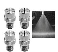 Quattro ugelli a ventaglio da 65 gradi in acciaio inox, 1/4 NPT