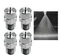 Quattro ugelli a ventaglio da 65 gradi in acciaio inox, 1/8 NPT