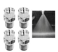 Quattro ugelli a ventaglio da 65 gradi in acciaio inox, 1/8 NPT