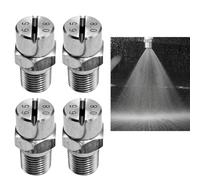 Quattro ugelli a ventaglio da 65 gradi in acciaio inox, 1/8 NPT