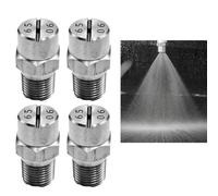 Quattro ugelli a ventaglio da 65 gradi in acciaio inox, 1/8 NPT