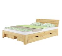 Quattro varianti x robusto matrimoniale in pino 140x200 3 cassetti V-60.62S8-14