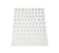 Quattroerre 1210 Kit Lettere Adesive Gothic Argento