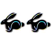 Quattroerre 14129 Sticker Adesivo 3D Rabbit, 63 x 53 mm (Confezione da 2)