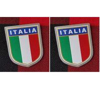 Quattroerre 14501 Toppe Patch Adesive Scudetto Italia per tessuti (Confezione da 2)