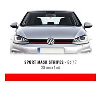 Quattroerre 17070 Stripes Strisce Adesive per Golf 7 Rosso, 1 pezzo, 20 mm x 1 mt