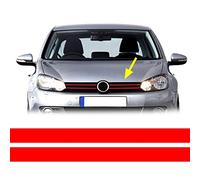 4R Quattroerre.it 17071 Stripes Strisce Adesive per Golf 6 Rosso, 2 pezzi, 20 mm x 1 mt