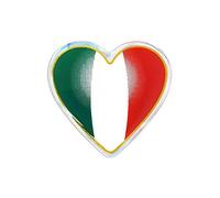 Quattroerre 497 Sticker Italia Scudetto Cuore 3D