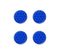 Quattroerre 5463 Stickers 3D Diamond Refractive Cerchio Blu 4 pezzi