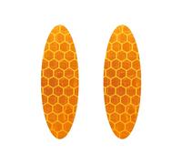 Quattroerre 5567 Adesivi Rifrangenti Ovali Diamond Flat, Aracione, Set di 2