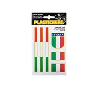 Quattroerre 5702 Adesivi Rifrangenti Plasticker Italia Scudetto e Stripe