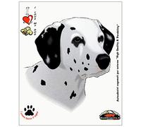 Quattroerre 8016 Adesivo Cane Dalmata a Bordo Tabella Dimensioni 14 x 16 cm
