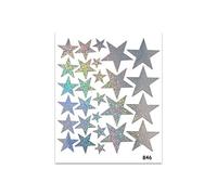 Quattroerre 846 Adesivi Sticker Stelle Olografiche, 14 x 16 cm