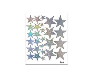 Quattroerre 846 Adesivi Sticker Stelle Olografiche, 14 x 16 cm