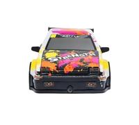 Quavva AE86 - Auto radiocomandata 4WD ad alta velocità alla deriva in scala 1/20, con controllo proporzionale 2,4 G, fari a LED, telaio in metallo, per interni ed esterni, ideale per adulti (S204B)