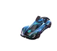 Quavva SG208PRO RC Drift Car, scala 1/24, 4WD, 2,4 GHz, colore sfumato, rotazione a 360°, ala posteriore automatica, pneumatici da competizione e deriva intercambiabili, funzione sonora (1 batteria