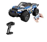 Quavva XN-003 - Auto fuoristrada RC in scala 1:20, velocità 20 km/h, funzione drift e luci a LED, 2,4 G + doppio controllo app, Monster Truck, regalo per bambini dai 14 anni in su (blu scuro)