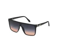 Quay - Occhiali da sole per uomo e donna, lenti scudo con protezione UV (Nightfall, nero), nero, M, Nero, Medium