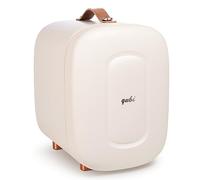 QUBI Mini frigorifero compatto professionale per la cura della pelle, mini cosmetici, trucco, 5 litri (bianco crema, 5 L)